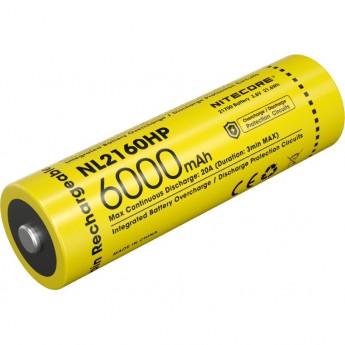 Аккумулятор NITECORE NL2160HP 21700 3.6v 6000mAh Аккумулятор NITECORE NL2160HP 21700 3.6v 6000mAh